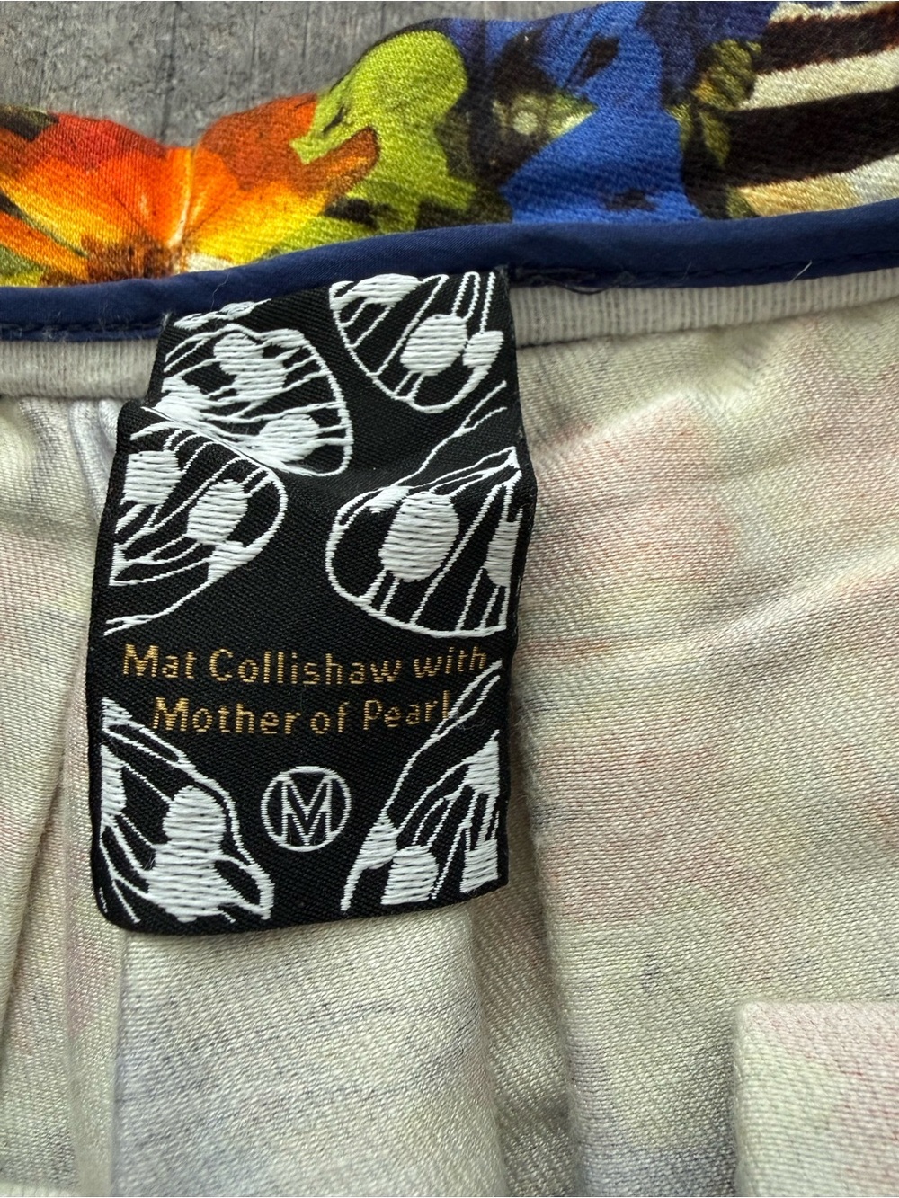 Mother of Pearl x Mat Collishaw Floral Art Print Cotton Silk Skirt - Picture 8 of 16
